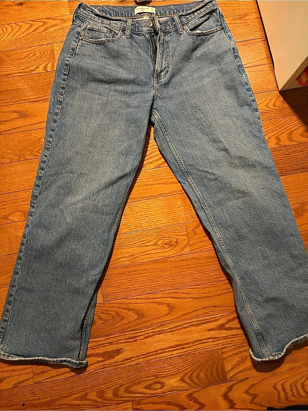 Abercrombie & Fitch Low Rise Bootcut Jeans Blue Waist 6